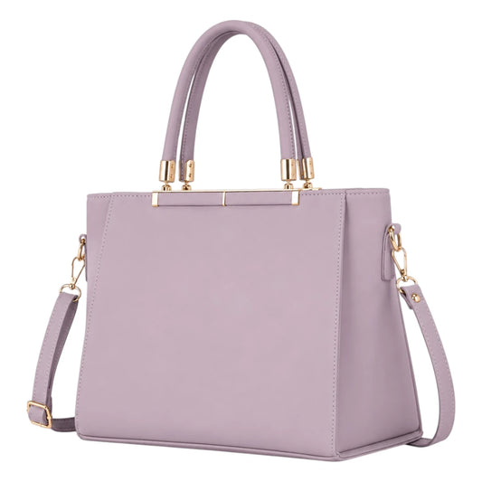 Bag Upgrade Elegant Lavender Structured Tote Handbag