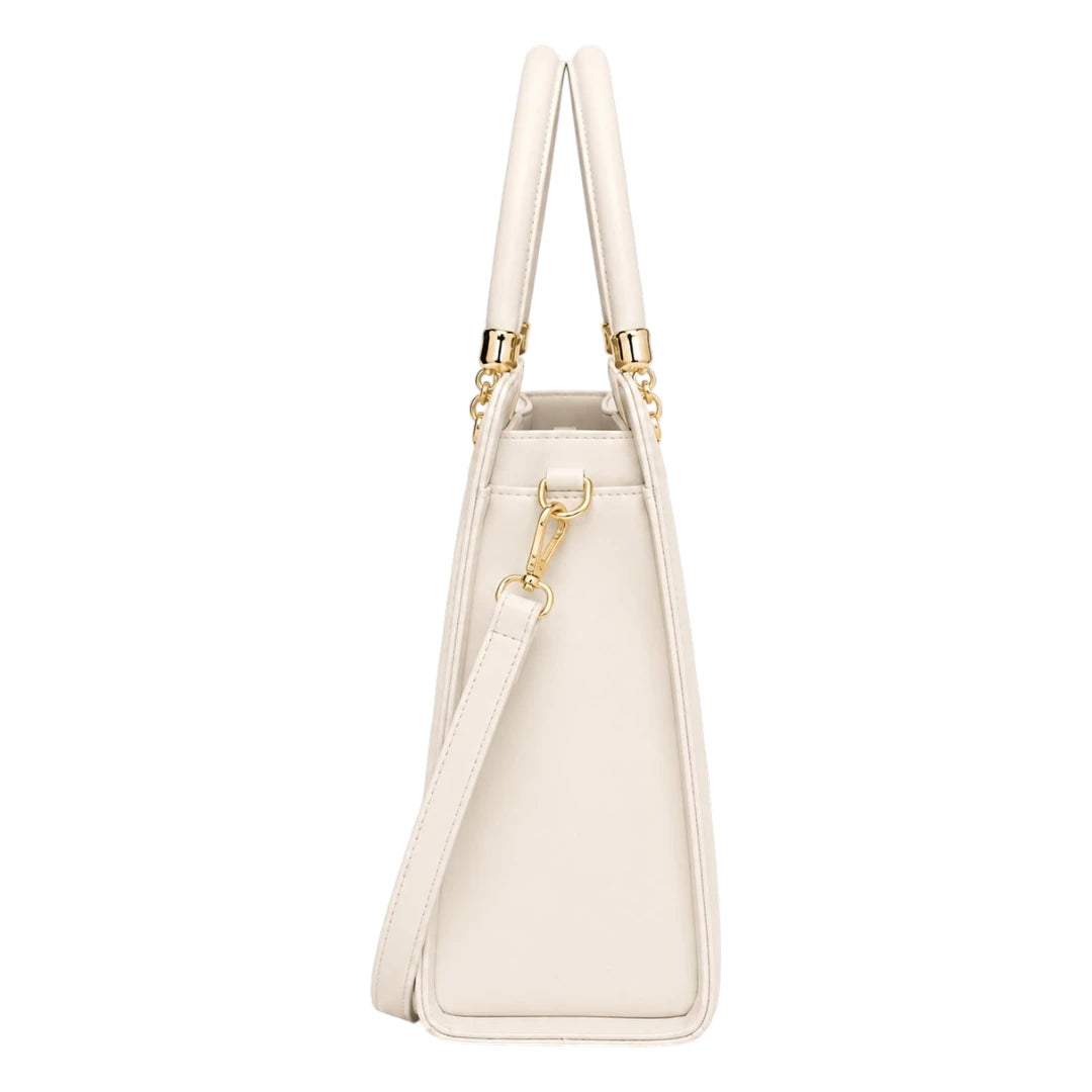 Bag Upgrade Women’s Cream Grace Tote Handbag