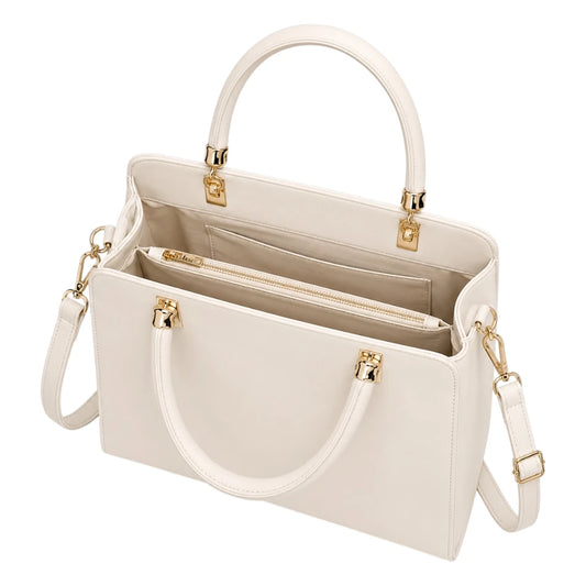 Bag Upgrade Women’s Cream Grace Tote Handbag