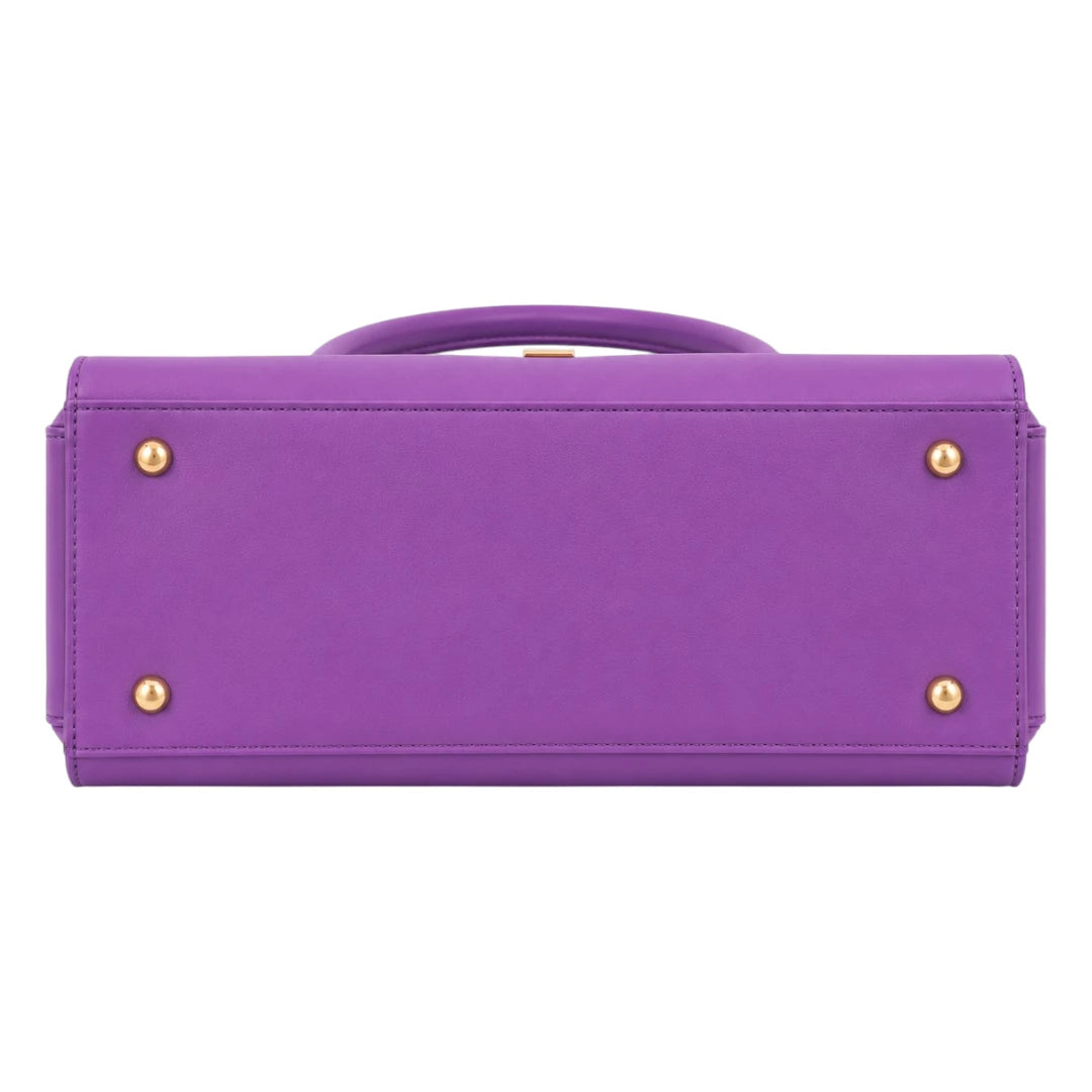 Bag Upgrade Women’s Purple Luxe Buckle Handbag